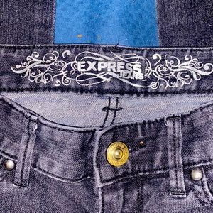 Size 0 Express jeans super skinny super tight superstretchy as well they stretch